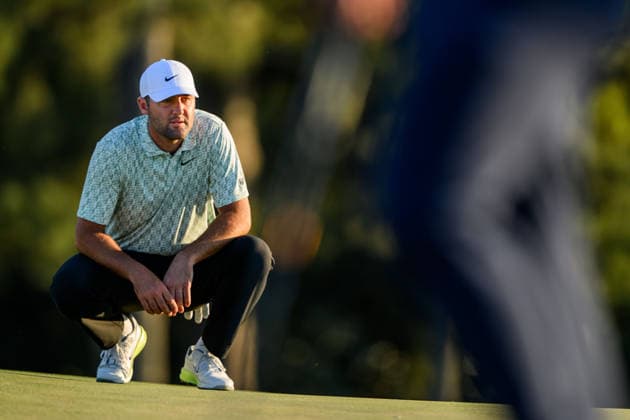 260409 Scottie Scheffler of the United States during the first round of the 2026 Masters Golf Tournament on April 9, 2026 in Augusta. Photo: Petter Arvidson BILDBYRAN kod PA PA1193 golf masters bbeng the masters augusta Copyright: PETTERxARVIDSON BB260409PA284