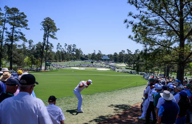 260409 Jon Rahm of Spain during the first round of the 2026 Masters Golf Tournament on April 9, 2026 in Augusta. Photo: Petter Arvidson BILDBYRAN kod PA PA1193 golf masters bbeng the masters augusta Copyright: PETTERxARVIDSON BB260409PA318
