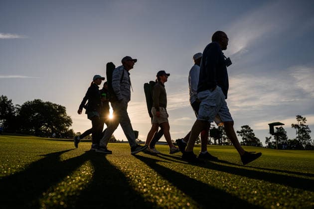 260409 Patrons during the first round of the 2026 Masters Golf Tournament on April 9, 2026 in Augusta. Photo: Petter Arvidson BILDBYRAN kod PA PA1193 golf masters bbeng the masters augusta publik Copyright: PETTERxARVIDSON BB260409PA354