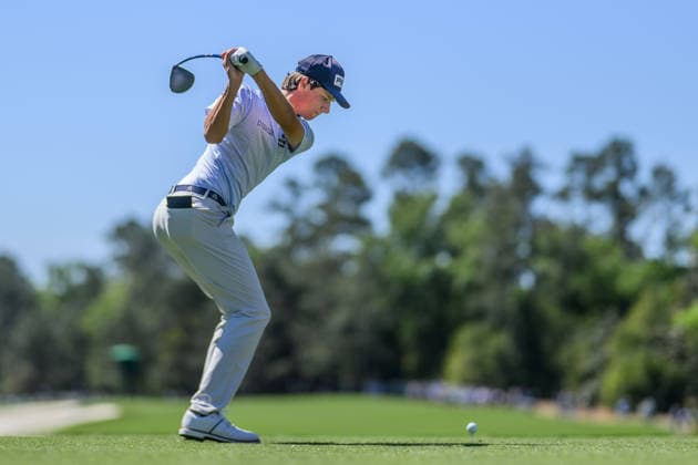 260409 Mason Howell of the United States during the first round of the 2026 Masters Golf Tournament on April 9, 2026 in Augusta. Photo: Petter Arvidson BILDBYRAN kod PA PA1193 golf masters bbeng the masters augusta Copyright: PETTERxARVIDSON BB260409PA355