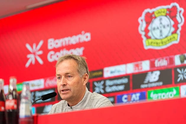 10.04.2026, xydrx, Fußball, Pressekonferenz Bayer 04 Leverkusen mit Cheftrainer Kasper Hjulmand vor dem Bundesliga Auswärtsspiel gegen Borussia Dortmund, Saison 2025 2026 DFB regulations prohibit any use of photographs as image sequences and or quasi-video. *** 10 04 2026, xydrx, Football, Press conference Bayer 04 Leverkusen with head coach Kasper Hjulmand before the Bundesliga away match against Borussia Dortmund, season 2025 2026 DFB regulations prohibit any use of photographs as image sequences and or quasi video Copyright: HMBxMedia YannisxDreimann