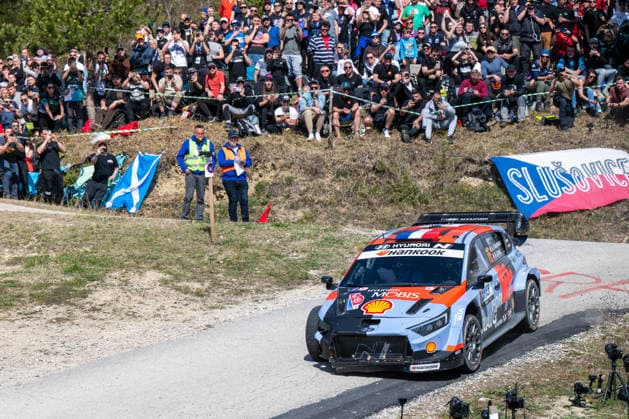 Adrien Fourmaux (FRA) and Alexandre Coria (FRA) on a Hyundai i20 N Rally1 driving for Hyundai Shell Mobis World Rally Team during 4th round of FIA WRC, Motorsport Rallye, WM Croatia Rally in Rijeka , Croatia, on April 10, 2026  Copyright: xFedericoxManoni IPAxSportx xipa-agency.netx xx IPA_73862115 IPA_Agency_IPA73862115