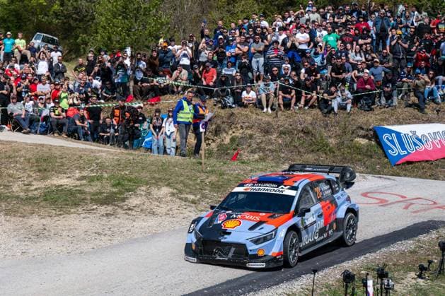 Hayden Paddon (NZL) and John Kennard (NZL) on a Hyundai i20 N Rally1 driving for Hyundai Shell Mobis World Rally Team during 4th round of FIA WRC, Motorsport Rallye, WM Croatia Rally in Rijeka , Croatia, on April 10, 2026  Copyright: xFedericoxManoni IPAxSportx xipa-agency.netx xx IPA_73862130 IPA_Agency_IPA73862130