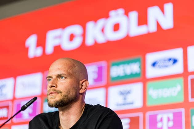COLOGNE, GERMANY - APRIL 10: Rene Wagner (Head Coach 1. FC Koeln) during the pre game press conference, PK, Pressekonferenz before the 1. Bundesliga match between 1. FC Koeln and Werder Bremen at Geissbockheim on April 10, 2026 in Cologne, Germany. North Rhine Westphalia Germany Copyright: xSteffiexWunderlx