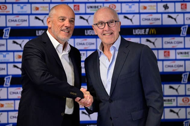 FOOTBALL : Conference de presse de Frank McCourt - 10 04 2026 - Orange Velodrome press conference, PK, Pressekonferenz of Frank McCourt, owner of Olympique de Marseille, on April 10, 2026 at the Orange VÃ lodrome. MarseilleFrance  Copyright: xWilliamxCannarellax
