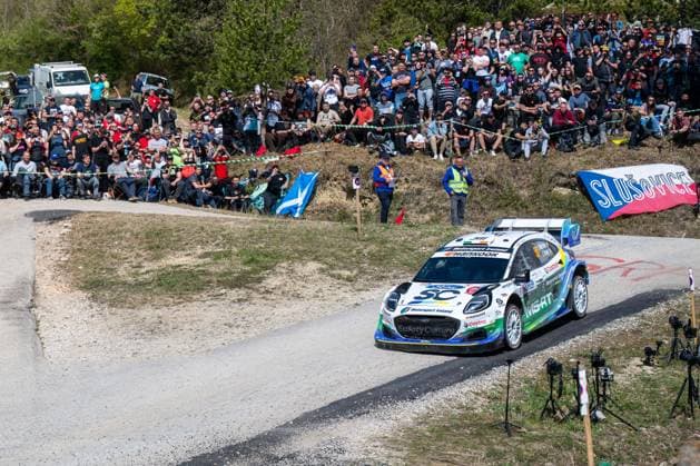MOTORI - Rally - WRC, Motorsport Rallye, WM Croatia Rally Joshua McErlean (IRL) and Eoin Treacy (IRL) on a Ford Puma Rally1 driving for M Ford World Rally Team during 4th round of FIA WRC: Croatia Rally in Rijeka , Croatia, on April 10, 2026 Croatia Croatia  Copyright: xIPAxSport ABACAx
