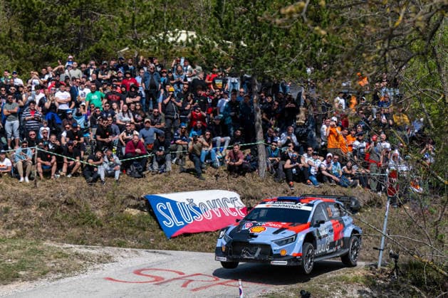 MOTORI - Rally - WRC, Motorsport Rallye, WM Croatia Rally Hayden Paddon (NZL) and John Kennard (NZL) on a Hyundai i20 N Rally1 driving for Hyundai Shell Mobis World Rally Team during 4th round of FIA WRC: Croatia Rally in Rijeka , Croatia, on April 10, 2026 Croatia Croatia  Copyright: xIPAxSport ABACAx