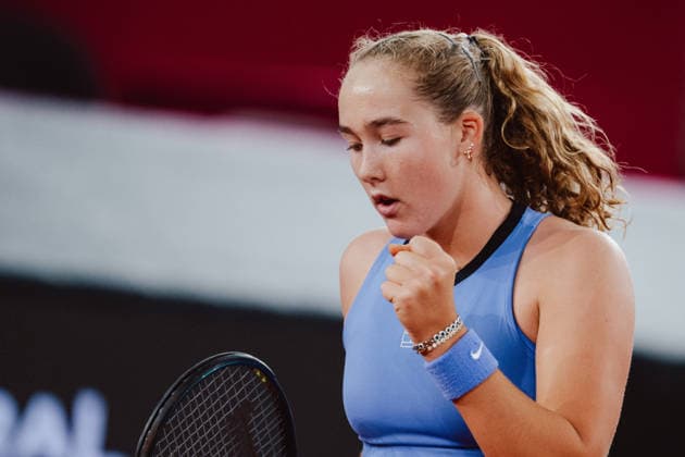 TENNIS - WTA, Tennis Damen Upper Austria Ladies Linz LINZ,AUSTRIA,10.APR.26 - TENNIS - WTA Tour, Upper Austria Ladies Linz. Image shows Mirra Andreeva (RUS).  GEPAxpictures xAlexanderxSolc