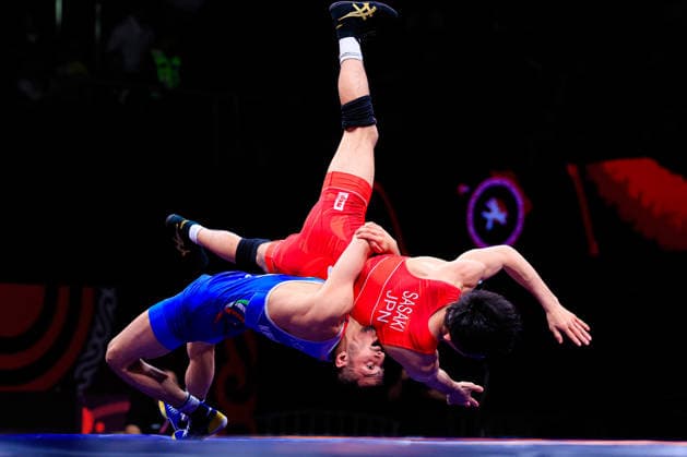 Senior Wrestling Asian Championships 57kg FS - Milad Jahangir Valizadeh (IRI) df. Fuga Sasaki (JPN) *** Senior Wrestling Asian Championships 57kg FS Milad Jahangir Valizadeh IRI df Fuga Sasaki JPN Copyright: xKostadinxAndonovx xUnitedxWorldxWrestlingx Kostadin Andonov United World Wrestling