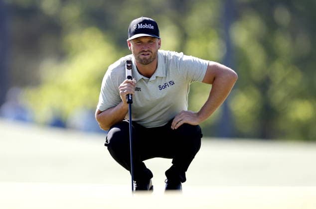 Golf 2026 Masters Tournament - Round 2 Wyndham Clark of the USA lines up a putt on Hole 8 in Round 2 of the 2026 Masters tournament in August, Georgia, USA, 10 April 2026. Augusta United States  Copyright: xERIKxS.xLESSERx