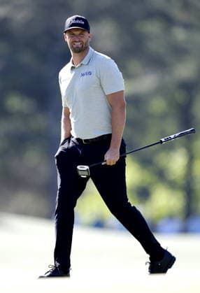 Golf 2026 Masters Tournament - Round 2 Wyndham Clark of the USA reacts after he missed a putt on Hole 8 in Round 2 of the 2026 Masters tournament in August, Georgia, USA, 10 April 2026. Augusta United States  Copyright: xERIKxS.xLESSERx