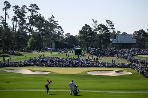 260410 Ludvig Aberg of Sweden during the second round of the 2026 Masters Golf Tournament on April 10, 2026 in Augusta. Photo: Petter Arvidson BILDBYRAN kod PA PA1194 golf masters bbeng the masters augusta  Copyright: PETTERxARVIDSON BB260410PA047
