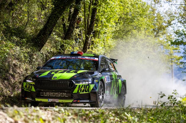 FIA World Rally Championship Croatia - Day Two Eric Camilli of France and Thibault De La Haye of France from Eric Camilli Team in Skoda Fabia RS competes during Day Two of the FIA World Rally Championship Croatia on April 09, 2026 in village Ukotici, near Pazin, Istria County, Croatia.  SreckoxNiketic PIXSELL