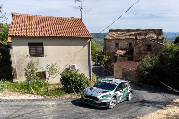 FIA World Rally Championship Croatia - Day Two Romet Jurgenson of Spain and Siim Oja of Spain from M Ford World Rally Team in Ford Fiesta Mk II competes during Day Two of the FIA World Rally Championship Croatia on April 09, 2026 in village Ukotici, near Pazin, Istria County, Croatia.  SreckoxNiketic PIXSELL