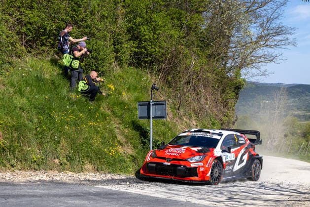 FIA World Rally Championship Croatia - Day Two Sami Pajari of Finland and Marko Salminen of Finland from Toyota Gazoo Racing WRT2 Team in Toyota GR Yaris Rally1 competes during Day Two of the FIA World Rally Championship Croatia on April 09, 2026 in village Ukotici, near Pazin, Istria County, Croatia.  SreckoxNiketic PIXSELL