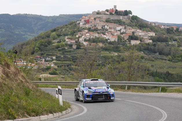 Croatia, Motovun 100426. Special stage on the 13.78 km long Jezero Butoniga - Motovun section on the first day of the competition held in the Istrian region as part of the 5th WRC, Motorsport Rallye, WM Croatia Rally motoring spectacle. Photo: Goran Sebelic CROPIX Copyright: xxGoranxSebelicx rally_motovun11-100426