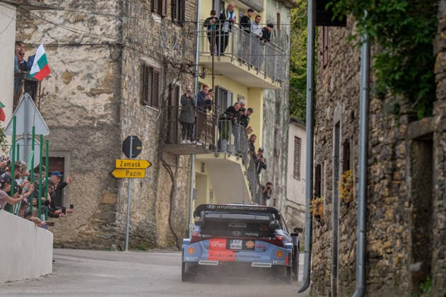 Hayden Paddon (NZL) and John Kennard (NZL) on a Hyundai i20 N Rally1 driving for Hyundai Shell Mobis World Rally Team during 4th round of FIA WRC, Motorsport Rallye, WM Croatia Rally in Rijeka , Croatia, on April 10, 2026  Copyright: xFedericoxManoni IPAxSportx xipa-agency.netx xx IPA_73867032 IPA_Agency_IPA73867032