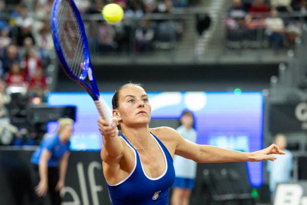 Billie Jean King Cup: Poland vs Ukraine Marta Kostyuk during Billie Jean King Cup 2026 qualifiers match Poland vs Ukraine at PreZero Arena in Gliwice, Poland, on April 10, 2026 Gliwice Poland  Copyright: xFotoxOlimpikx originalFilename:jastrzebowski-billieje260410_np8a7.jpg