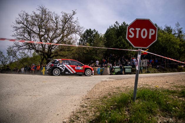 FIA World Rally Championship Croatia - Day Two Pablo Sarrazin of France and Yannick Roche of France from Pablo Sarrazin in Citroen C3 competes during Day Two of the FIA World Rally Championship Croatia on April 09, 2026 in village Grimalda, near Pazin, Istria County, Croatia.  IgorxKralj PIXSELL