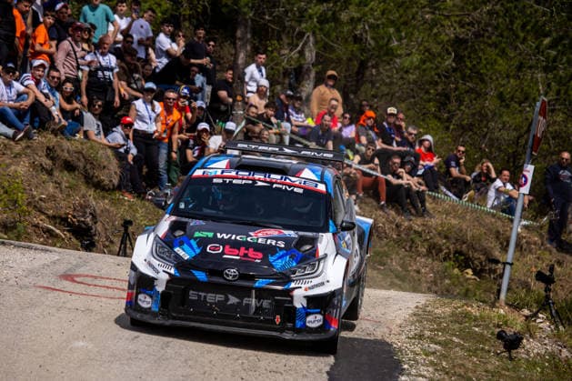 FIA World Rally Championship Croatia - Day Two Bernhard Ten Brinke of Netherlands and Tom Woodburn of Great Britain from Bernhard Ten Brinke Team in Toyota GR Yaris competes during Day Two of the FIA World Rally Championship Croatia on April 09, 2026 in village Grimalda, near Pazin, Istria County, Croatia.  IgorxKralj PIXSELL