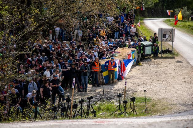 FIA World Rally Championship Croatia - Day Two Spectators during Day Two of the FIA World Rally Championship Croatia on April 09, 2026 in village Grimalda, near Pazin, Istria County, Croatia.  IgorxKralj PIXSELL