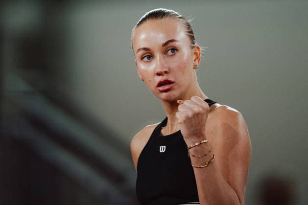 TENNIS - WTA, Tennis Damen Upper Austria Ladies Linz LINZ,AUSTRIA,10.APR.26 - TENNIS - WTA Tour, Upper Austria Ladies Linz. Image shows Anastasia Potapova (AUT).  GEPAxpictures xAlexanderxSolc