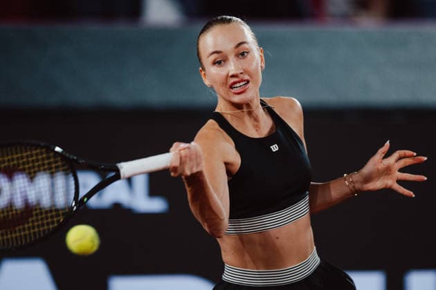 TENNIS - WTA, Tennis Damen Upper Austria Ladies Linz LINZ,AUSTRIA,10.APR.26 - TENNIS - WTA Tour, Upper Austria Ladies Linz. Image shows Anastasia Potapova (AUT).  GEPAxpictures xAlexanderxSolc