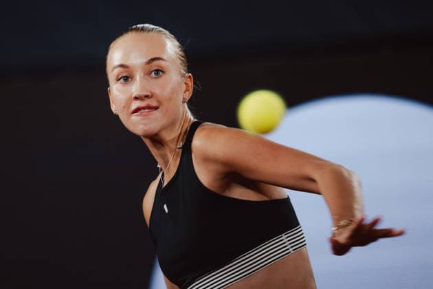 TENNIS - WTA, Tennis Damen Upper Austria Ladies Linz LINZ,AUSTRIA,10.APR.26 - TENNIS - WTA Tour, Upper Austria Ladies Linz. Image shows Anastasia Potapova (AUT).  GEPAxpictures xAlexanderxSolc