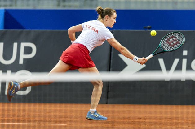Billie Jean King Cup: Poland vs Ukraine Katarzyna Kawa during Billie Jean King Cup 2026 qualifiers match Poland vs Ukraine at PreZero Arena in Gliwice, Poland, on April 10, 2026 Gliwice Poland  Copyright: xFotoxOlimpikx originalFilename:jastrzebowski-billieje260410_npqYk.jpg
