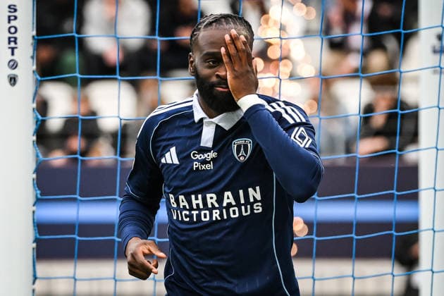 April 10, 2026, Paris, France, France: Jonathan IKONE of Paris FC celebrates his goal during the Ligue 1 match between Paris FC and AS Monaco at Jean-Bouin Stadium on April 10, 2026 in Paris, France. Paris France - ZUMAm308 20260410_zsp_m308_003 Copyright: xMatthieuxMirvillex