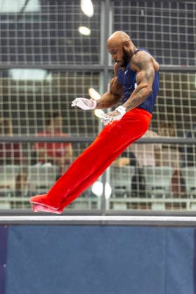 DOBRO FIG Apparatus World Cup Osijek 2026 Qualifications Donnell Whittenburg of USA performs on the high bar during the DOBRO FIG Apparatus World Cup Osijek 2026 Qualifications at Sports Hall Gradski vrt on April 10, 2026. in Osijek, Croatia.  DavorxJavorovic PIXSELL