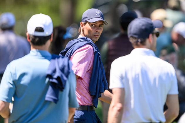 260410 Rafael Nadal during the second round of the 2026 Masters Golf Tournament on April 10, 2026 in Augusta. Photo: Petter Arvidson BILDBYRAN kod PA PA1194 golf masters bbeng the masters augusta *** 260410 Rafael Nadal during the second round of the 2026 Masters Golf Tournament on April 10, 2026 in Augusta Photo Petter Arvidson BILDBYRAN kod PA PA1194 golf masters bbeng the masters augusta  Copyright: PETTERxARVIDSON BB260410PA110