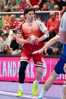 10.04.2026, 27. Spieltag der 2. Handball Bundesliga, TuSEM Essen - HBW Balingen-Weilstetten. Felix Göttler (TuSEM Essen). Essen Am Hallo NRW Deutschland xRHR-FOTO DEx *** 10 04 2026, 27 Matchday of 2 Handball Bundesliga, TuSEM Essen HBW Balingen Weilstetten Felix Göttler TuSEM Essen Essen Am Hallo NRW Germany xRHR PHOTO DEx Copyright: DennisxEwert RHR-FOTOx RHR-FOTO DE