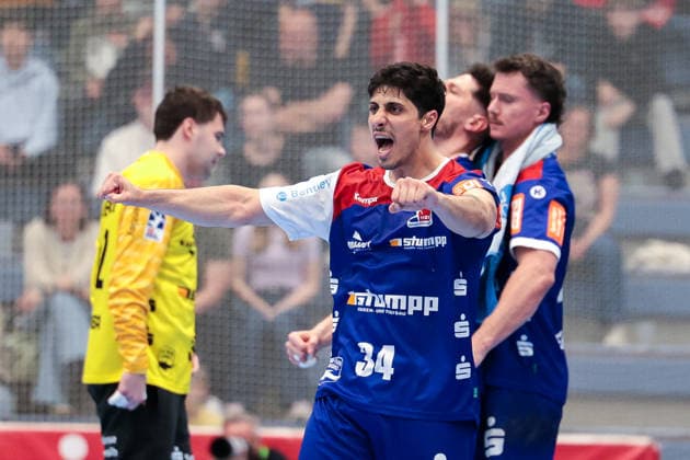 10.04.2026, 27. Spieltag der 2. Handball Bundesliga, TuSEM Essen - HBW Balingen-Weilstetten. Yonatan Dayan (HBW Balingen-Weilstetten). Essen Am Hallo NRW Deutschland xRHR-FOTO DEx *** 10 04 2026, 27 Matchday of 2 Handball Bundesliga, TuSEM Essen HBW Balingen Weilstetten Yonatan Dayan HBW Balingen Weilstetten Essen Am Hallo NRW Germany xRHR PHOTO DEx Copyright: DennisxEwert RHR-FOTOx RHR-FOTO DE
