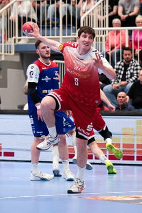 10.04.2026, 27. Spieltag der 2. Handball Bundesliga, TuSEM Essen - HBW Balingen Weilstetten. Valentin Willner (TuSEM Essen). Essen Am Hallo NRW Deutschland xRHR-FOTO DEx *** 10 04 2026, 27 Matchday of 2 Handball Bundesliga, TuSEM Essen HBW Balingen Weilstetten Valentin Willner TuSEM Essen Essen Am Hallo NRW Germany xRHR PHOTO DEx Copyright: DennisxEwert RHR-FOTOx RHR-FOTO DE