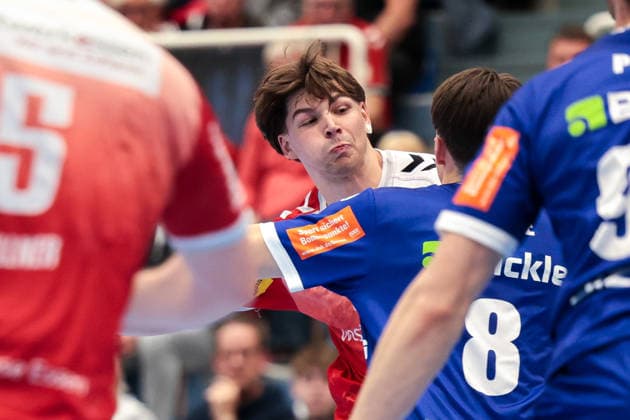 10.04.2026, 27. Spieltag der 2. Handball Bundesliga, TuSEM Essen - HBW Balingen Weilstetten. Felix Göttler (TuSEM Essen). Essen Am Hallo NRW Deutschland xRHR-FOTO DEx *** 10 04 2026, 27 Matchday of 2 Handball Bundesliga, TuSEM Essen HBW Balingen Weilstetten Felix Göttler TuSEM Essen Essen Am Hallo NRW Germany xRHR PHOTO DEx Copyright: DennisxEwert RHR-FOTOx RHR-FOTO DE