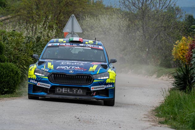 FIA World Rally Championship Croatia Rally Roberto Dapra and Luca Guglielmetti of Italy drive a Skoda Fabia RS Rally2 during the fourth round of the FIA World Rally Championship: Croatia Rally in Rijeka, Croatia, on April 10, 2026. Rijeka Croatia  Copyright: xFedericoxManonix originalFilename:manoni-fiawrc20260410_npxm8.jpg