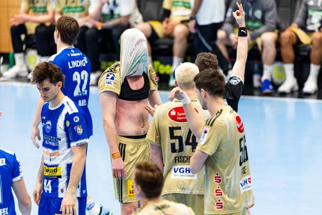 10.04.2026, GER, Handball, Maenner, Saison 25 26, Daikin 1.Bl, 28.Spieltag, ThSV Eisenach - TSV Hannover-Burgdorf Marian Michalczik (TSV Hannover-Burgdorf) 99817 Eisenach Werner-Assmann-Halle Am Sportp Thueringen Deutschland
