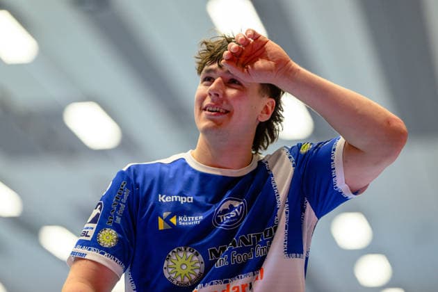 Tillman Leu (ThSV Eisenach, 99) GER, ThSV Eisenach gegen TSV Hannover-Burgdorf, 1. Daikin Handballbundesliga, Handball, 28.Spieltag, Saison 2025 2026, 19.00 Uhr, 10.04.2026 GER, ThSV Eisenach gegen TSV Hannover-Burgdorf, 1. Daikin Handballbundesliga, Handball, 28.Spieltag, Saison 2025 2026, 19.00 Uhr, 10.04.2026 Eisenach Copyright: xEibner-Pressefoto MartinxHerbstx EP_MHT