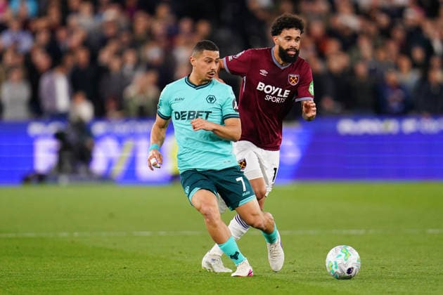 Premier League: West Ham United v Wolverhampton Wanderers during the Premier League match West Ham United vs Wolverhampton Wanderers at London Stadium, London, United Kingdom on 10 April 2026 (Photo by Harvey Murphy News Images) Copyright: xHarveyxMurphy NewsxImagesx