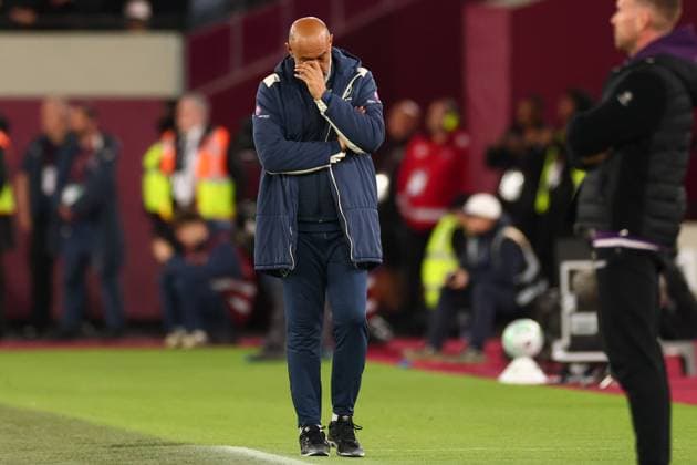 West Ham United Manager Nuno Espirito Santo - West Ham United v Wolverhampton Wanderers, Premier League, London Stadium, London, UK - 10th Aptil 2026. Editorial Use Only - DataCo restrictions apply West Ham United v Wolverhampton Wanderers, Premier League, Football, London Stadium, London, UK - 10 Apr 2026London London Stadium United Kingdom EDITORIAL USE ONLY No use with unauthorised audio, video, data, fixture lists, club league logos or live services. Online in-match use limited to 120 images, no video emulation. No use in betting, games or single club league player publications. Copyright: xMDI Shutterstockx 16824051b