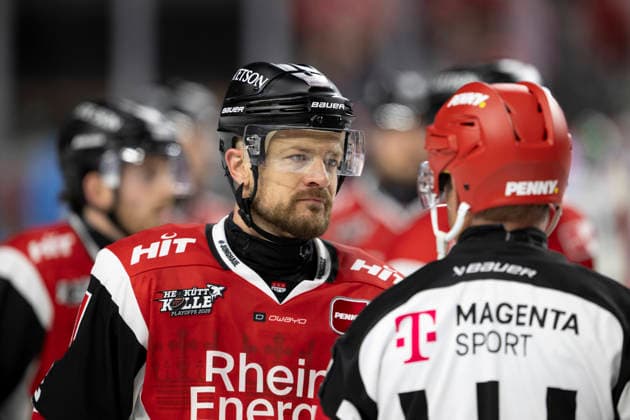 PENNY DEL 1 - Playoff Halbfinale - Kölner Haie - Eisbären Berlin; Köln, 10.04.2026 Moritz Müller (Kölner Haie, Verteidigung, 91); PENNY DEL 1 - Playoff Halbfinale - Kölner Haie - Eisbären Berlin am 10.04.2026 in der Lanxess Arena in Köln (Deutschland). *** PENNY DEL 1 Playoff Semifinal Kölner Haie Eisbären Berlin Cologne, 10 04 2026 Moritz Müller Kölner Haie, Defense, 91 PENNY DEL 1 Playoff Semifinal Kölner Haie Eisbären Berlin on 10 04 2026 at the Lanxess Arena in Cologne Germany Copyright: xBEAUTIFULxSPORTS AndreasxDickx