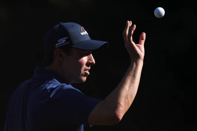 Golf 2026 Masters Tournament - Round 2 epaselect Matt Fitzpatrick of England gestures on the 13th hole during Round 2 of the 2026 Masters tournament in August, Georgia, USA, 10 April 2026. Augusta United States  Copyright: xCHRISxTORRESx