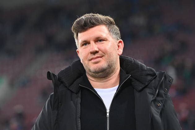 Andreas SCHICKER (Sportvorstand Hoffenheim), Einzelbild,angeschnittenes Einzelmotiv,Portraet,Portrait,Porträt. Fussball 1. Bundesliga Saison 2025 2026, 29.Spieltag, Spieltag29 FC Augsburg - TSG 1899 Hoffenheim 2-2 am 10.04.2026 , WWK A R E N A. *** Andreas SCHICKER Chief Sports Officer Hoffenheim , single picture,cropped single motif,portrait,portrait,portrait Football 1 Bundesliga Season 2025 2026, 29 Matchday, Matchday29 FC Augsburg TSG 1899 Hoffenheim 2 2 on 10 04 2026 , WWK A R E N A
