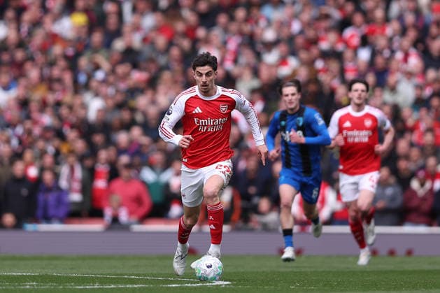 11th April 2026; Emirates Stadium, London, England; Premier League Football, Arsenal versus Bournemouth; Kai Havertz of Arsenal KatiexChan