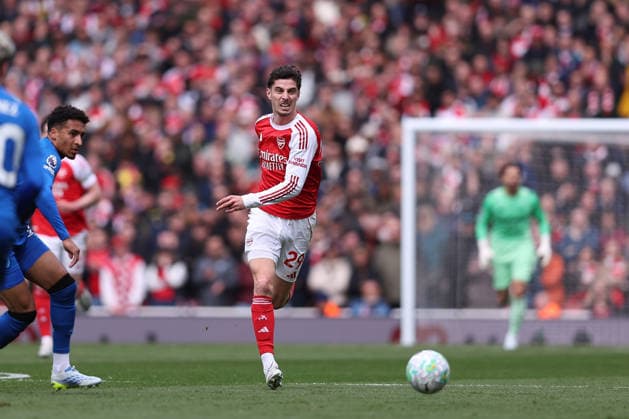 11th April 2026; Emirates Stadium, London, England; Premier League Football, Arsenal versus Bournemouth; Kai Havertz of Arsenal KatiexChan
