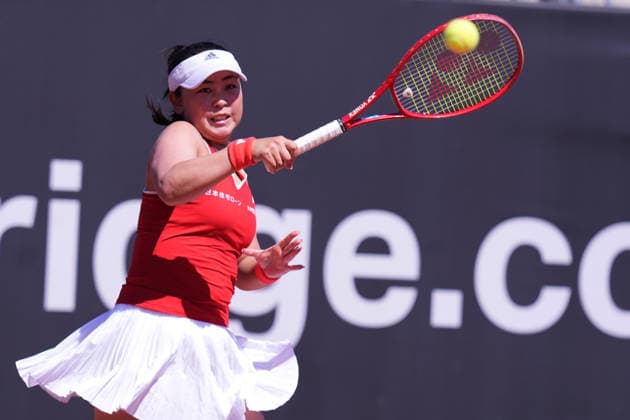 Eri Hozumi during the Billy Jean King Cup tennis match betweenJasmine Paolini Sara Errani (ITA) vs Eri Hozumi Shuko Aoyama (JPN) at the Velletri™s stadium, Italy - Saturday April 11, 2026 - Tennis ( Photo by Alfredo Falcone LaPresse )  Copyright: xAlfredoxFalcone LaPressex