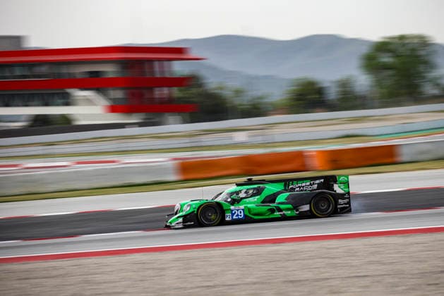 AUTO - ELMS - 4 HOURS OF BARCELONA 2026 29 ROUSSET Louis (fra), GRAY Oliver (gbr), MASSON Esteban (fra), Forestier Racing by Panis, Oreca 07 - Gibson, LMP2, action during the 4 Hours of Barcelona 2026, 1st round of the 2026 European Le Mans Series on the Circuit de Barcelona-Catalunya from April 10 to 12, 2026 in Barcelona, Spain - BarcelonaSpain  Copyright: xXavixBonillax