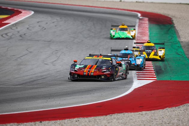 AUTO - ELMS - 4 HOURS OF BARCELONA 2026 50 TOLEDO Custodio (usa), CASTELLACCI Francesco (ita), AGOSTINI Riccardo (ita), Richard Mille AF Corse, Ferrari 296 LMGT3 Evo, LMGT3, action during the 4 Hours of Barcelona 2026, 1st round of the 2026 European Le Mans Series on the Circuit de Barcelona-Catalunya from April 10 to 12, 2026 in Barcelona, Spain - BarcelonaSpain  Copyright: xXavixBonillax