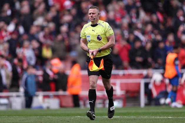 11th April 2026; Emirates Stadium, London, England; Premier League Football, Arsenal versus Bournemouth; assistant referee Stuart Burt KatiexChan